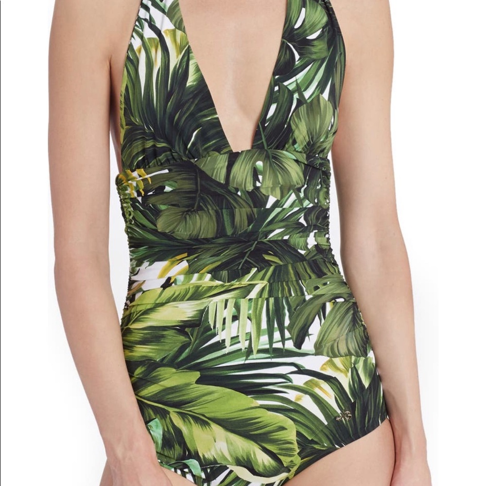 Dolce & Gabbana jungle print one-piece swi…